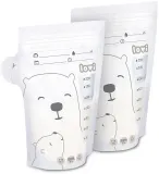 Пакеты для хранения грудного молока LOVI Buddy Bear стерильные, с мерной шкалой, 25 шт по 200 мл — фото 1