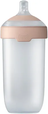 Бутылочка для кормления LOVI Mammafeel Bottle 330 мл силиконовая, с вентиляционными отверстиями, 330 мл