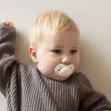 Пустышка LOVI Teddy Love силиконовая, симметричной формы, со светящимся кольцом, 2 шт — фото 4