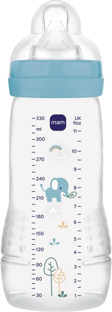 Бутылочка для малышей MAM Easy Active Baby Bottle с силиконовой соской, широким горлышком, 330 мл 4m+