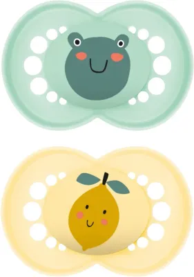 Пустышка MAM Original 6+ months силиконовая, из мягкого материала, 2 шт