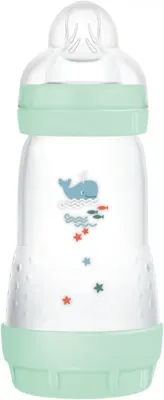Бутылочка для малышей MAM Perfect Star Anti-colic Bottle антиколиковая, с силиконовой соской, 260 мл
