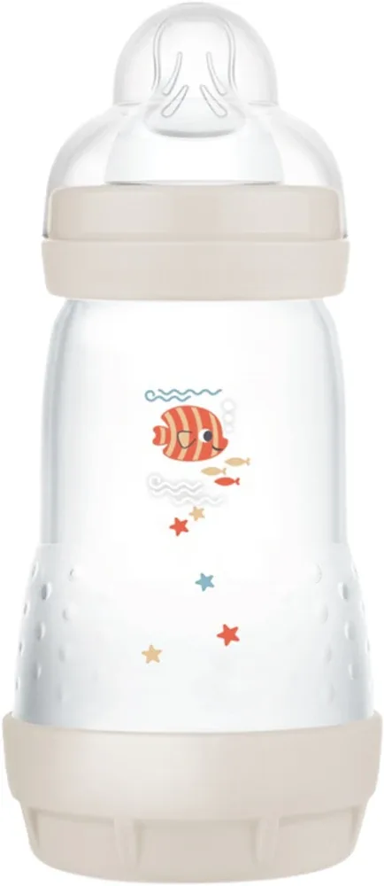 Бутылочка для малышей MAM Perfect Star Anti-colic Bottle антиколиковая, с силиконовой соской, 260 мл