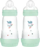 Бутылочка для малышей MAM Perfect Star Anti-colic Bottle антиколиковая, с силиконовой соской, 2 × 260 мл — фото 1