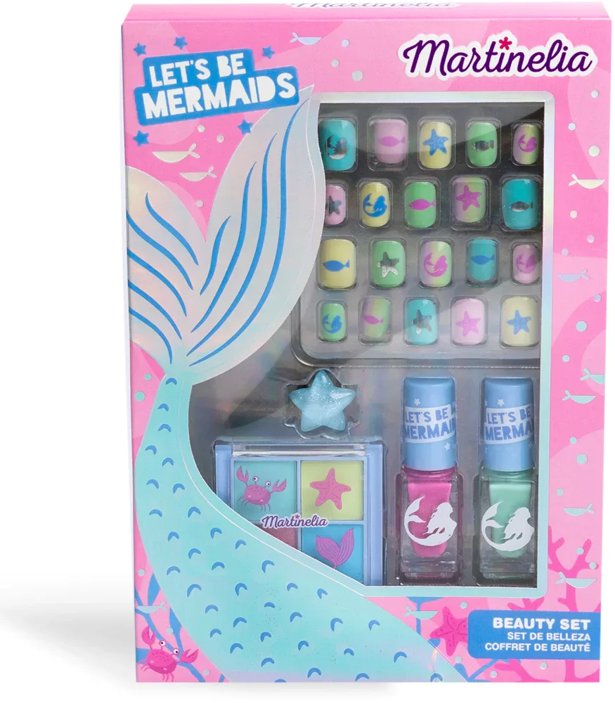 Набор детской косметики Martinelia Let's be Mermaid Beauty, лаки и накладные ногти dla dzieci 3+