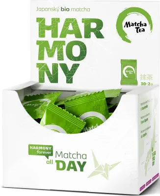 Чай матча Matcha Tea Harmony Organic, органический, зелёный, 30х2 г