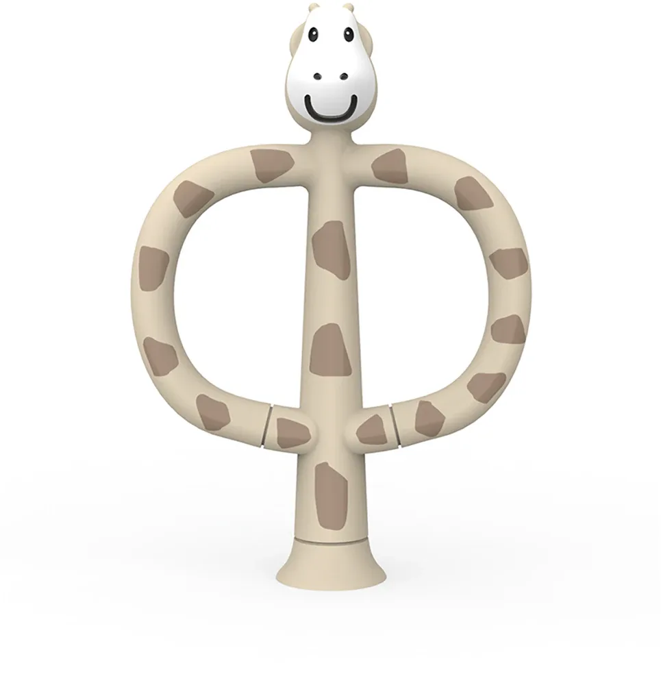 Прорезыватель Matchstick Monkey Animal Collection жираф, прорезыватель-щётка, средней жёсткости, 1 шт Giraffe