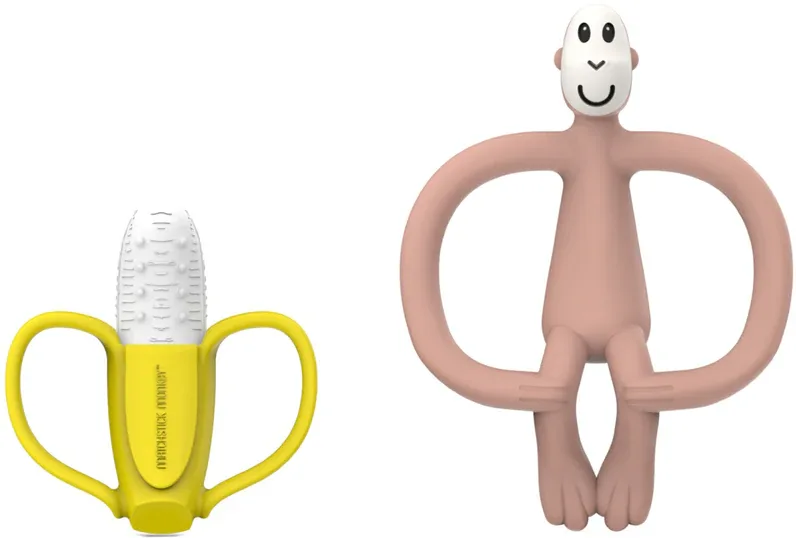Набор прорезывателей Matchstick Monkey Banana Soother Monkey Teether, 1 шт