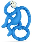 Прорезыватель Matchstick Monkey Mini Monkey Teether мини, синий, с антибактериальной защитой, 1 шт — фото 1