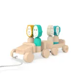 Деревянная игрушка Matchstick Monkey Safari Jeep, развивающая, 1 шт — фото 1