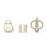 Набор для новорождённого Matchstick Monkey Starter Set Giraffe щётка, прорезыватель-жираф и напальчник, 1 шт — фото 1