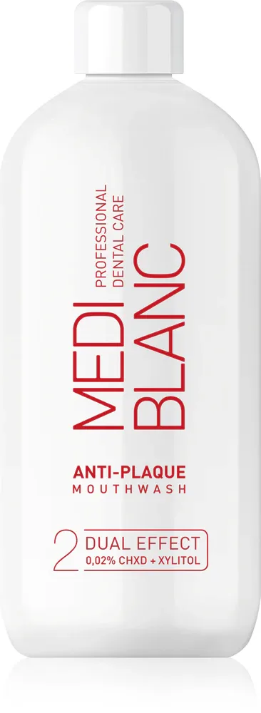 Ополаскиватель MEDIBLANC Anti-plaque для полости рта, с ксилитом и хлоргексидином, 500 мл