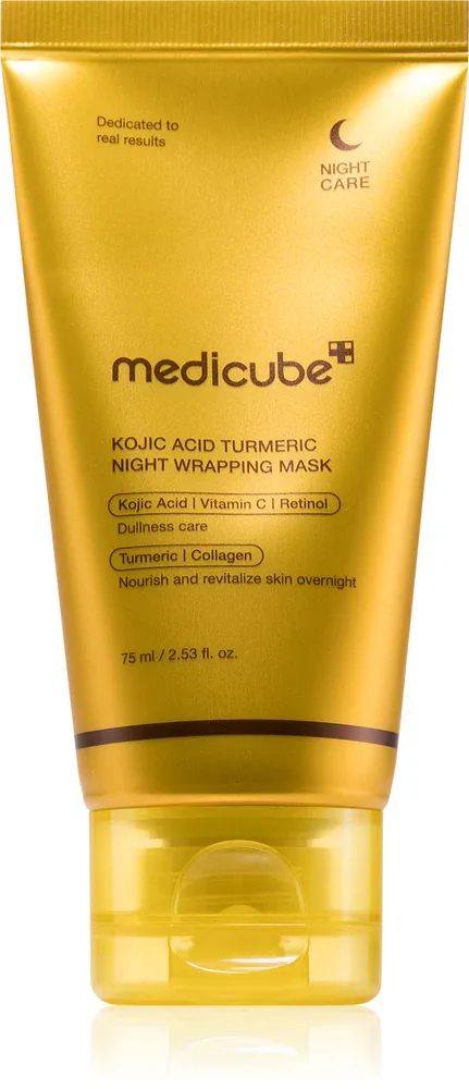 Маска для лица medicube Kojic Acid Tumeric Night Wrapping Mask ночная, с куркумой, 75 мл