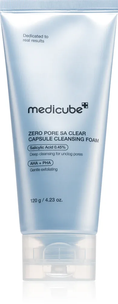 Пенка для умывания medicube Zero Pore Capsule Cleansing Foam очищающая, с кислотами AHA и BHA, 120 г