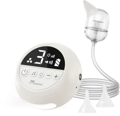 Аспиратор назальный Momini Automatic Nasal Aspirator Sniffley с регулируемой мощностью, с музыкой и лампой, 1 шт