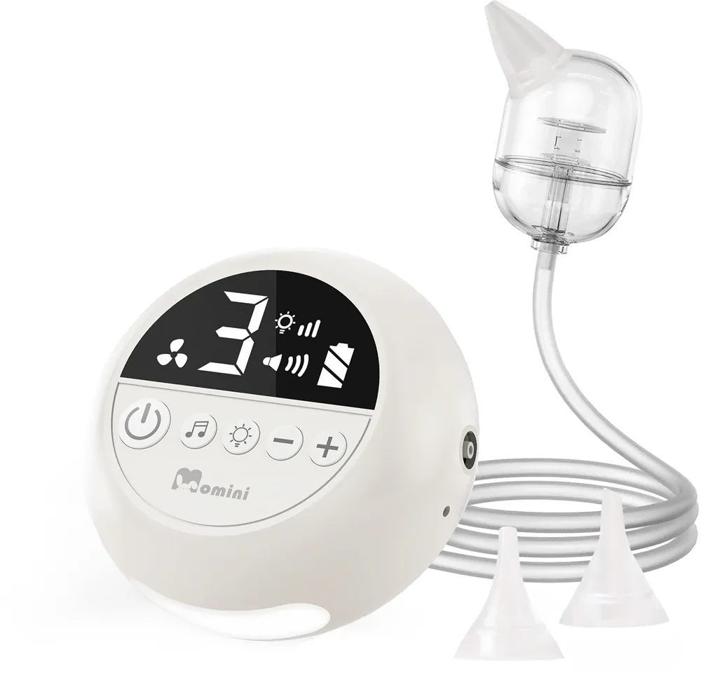 Аспиратор назальный Momini Automatic Nasal Aspirator Sniffley с регулируемой мощностью, с музыкой и лампой, 1 шт