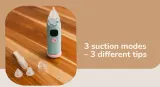 Аспиратор назальный Momini Automatic Nasal Aspirator NasoClear автоматический, на батарейках, 1 шт — фото 7