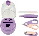 Набор для ухода за ногтями Momini Baby Nail Care Kit с защитным футляром, с нескользящими ручками, 1 шт — фото 3