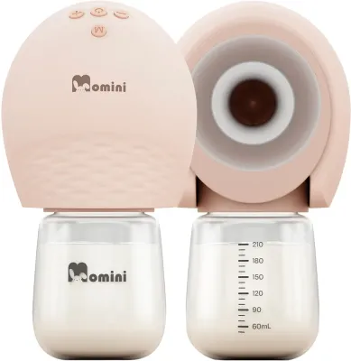 Молокоотсос электрический Momini SippyPump Twin с массажной вкладкой, тихий, 1 шт 2w1