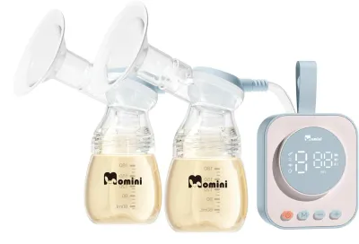 Молокоотсос электрический Momini TwinPump с 3 режимами, тихий, 1 шт