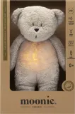 Игрушка-ночник Moonie Bear 2.0 Organic Grey со звуками, для новорождённых, USB, 1 шт — фото 1
