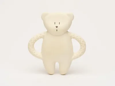 Прорезыватель для зубов Moonie Natural Teether Polar развивающий, белый, 1 шт