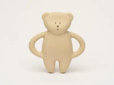 Прорезыватель для зубов Moonie Natural Teether Sand развивающий, бежевый, 1 шт