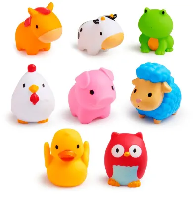 Игрушки для ванны Munchkin Bath Farm Bath Squirts брызгалки, набор 8 шт 9 m+