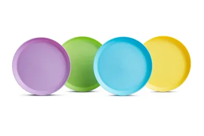 Тарелки Munchkin Multi Plates детские, для микроволновой печи, прочный пластик, 4 шт 6 m+