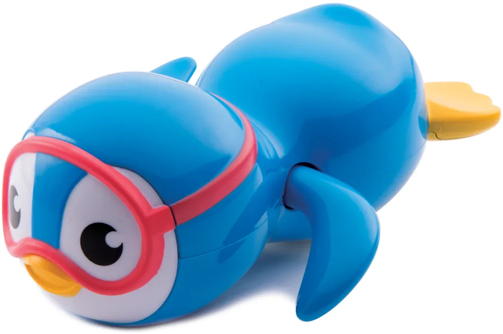 Игрушка для ванны Munchkin Wind Up Swimming Penguin заводной пингвин, синяя, 1 шт 9 m+