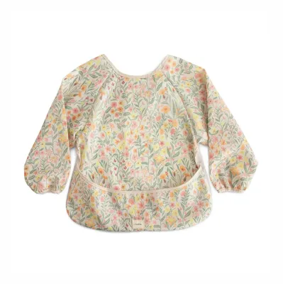 Слюнявчик детский Mushie Long Sleeve Bib с рукавами, текстильный, 1 шт
