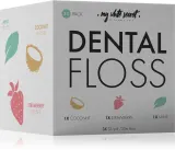 Зубная нить My White Secret Dental Floss вощёная, 3 шт Coconut, Mint, Strawberry — фото 1