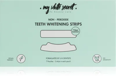 Полоски для отбеливания зубов My White Secret Non-Peroxide Teeth Whitening Strips без пероксида, 7 шт