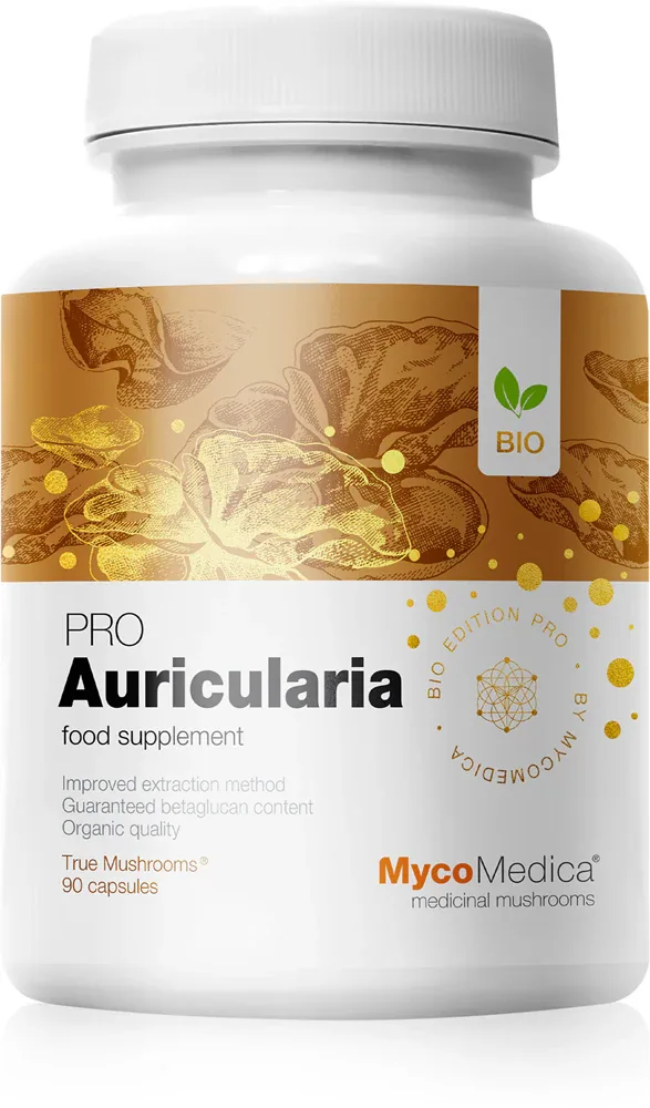 БАД MycoMedica Auricularia PRO с бета-глюканами, 90 капс