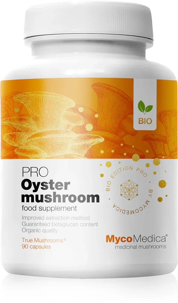 БАД MycoMedica Oyster Mushroom PRO с бета-глюканами, 90 капс