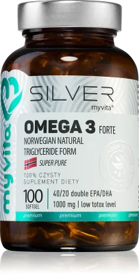 Таблетки MyVita Silver Omega 3 Forte рыбий жир, 100 таблеток