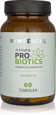 Капсулы с пробиотиками N-Medical Antiaging Probiotics для пищеварения, 60 капсул