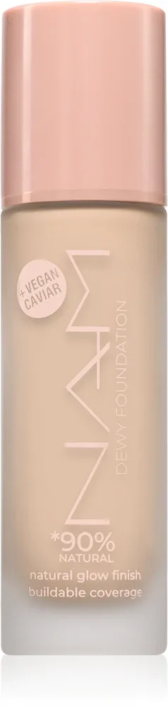 Тональное средство NAM Dewy сияющее, с гиалуроновой кислотой, 30 мл, оттенок 02 Naked