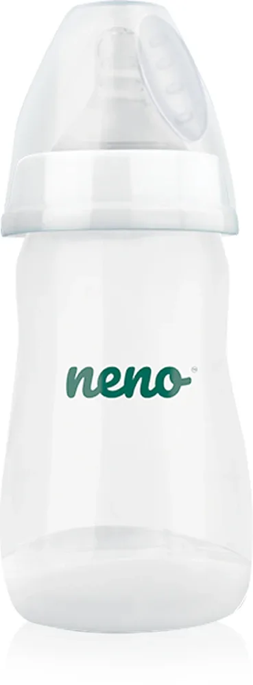 Бутылочка для воды NENO Bottle 3 m+ детская, силиконовая, с ручками, 240 мл