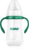 Бутылочка для воды NENO Bottle 3 m+ детская, силиконовая, с ручками, 240 мл — фото 2