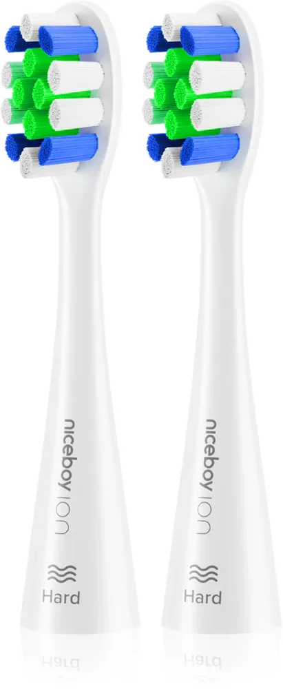 Насадки сменные для зубной щётки Niceboy ION Sonic Lite, средней жёсткости, 2 шт White