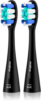 Насадки сменные для зубной щётки Niceboy ION Sonic Lite, 2 шт Black