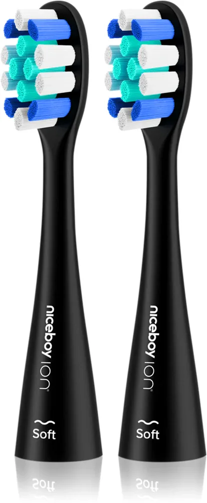 Насадки сменные для зубной щётки Niceboy ION Sonic Lite, 2 шт Black