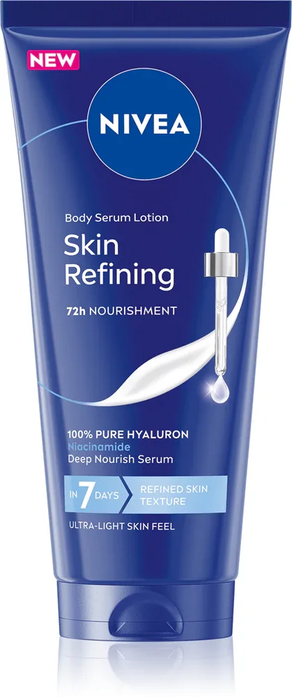 Молочко для тела NIVEA Skin Refining увлажняющее, атласная текстура кожи, 200 мл