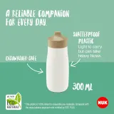 Бутылочка NUK Mini-Me Sip для напитков, розовая, для детей от 9 месяцев, 300 мл Pink 9m+ — фото 4