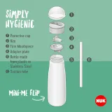 Бутылочка NUK Mini-Me Flip для напитков, с трубочкой, розовая, от 1 года, 450 мл Pink 12m+ — фото 4