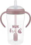 Бутылочка NUK Perfect Match Bear для кормления, силиконовая, розовая — фото 1