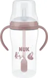 Бутылочка NUK Perfect Match Bear для кормления, силиконовая, розовая — фото 2