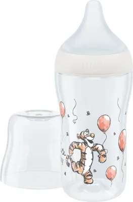 Бутылочка NUK Perfect Match Disney для кормления, с мотивом Disney, силиконовая соска, 260 мл