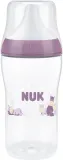 Бутылочка NUK Perfect Match Hippo для кормления, силиконовая соска, фиолетовая — фото 2